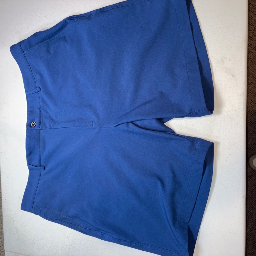 Dunning Mens Golf Shorts Royal‎ Blue Performance Technical Size 38 9 Inch Inseam